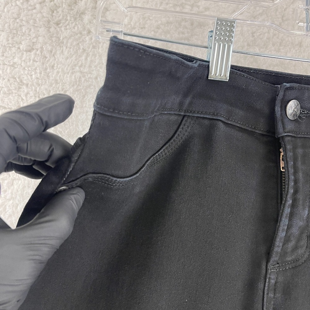 NYDJ Jeans Womens Size 4 Black Denim Straight Legging Stretch Mid-Rise Casual‎ - Picture 6 of 16